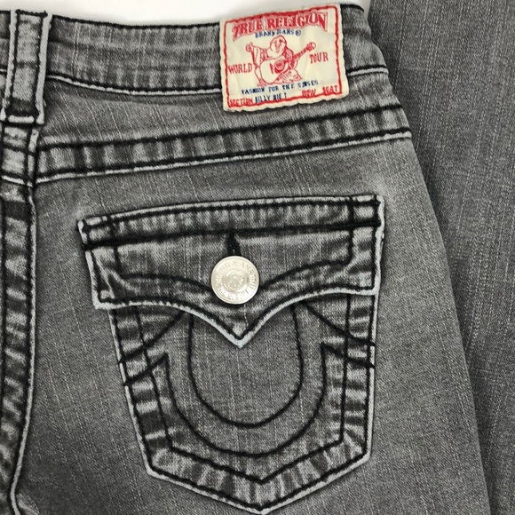 True Religion Billy Big T Gray Jeans, Size 29 - Picture 6 of 6